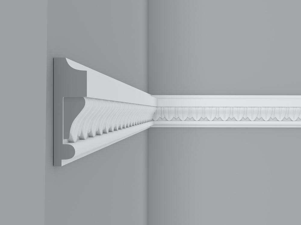 Cornice London Store Cornice CL-P04 small Leaf enriched plaster Panel Moulding image 2