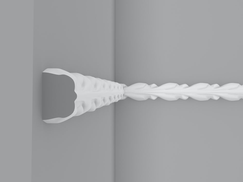 Cornice London Store Cornice CL-P08 medium Leaf and Berry enriched plaster Panel Moulding image 2