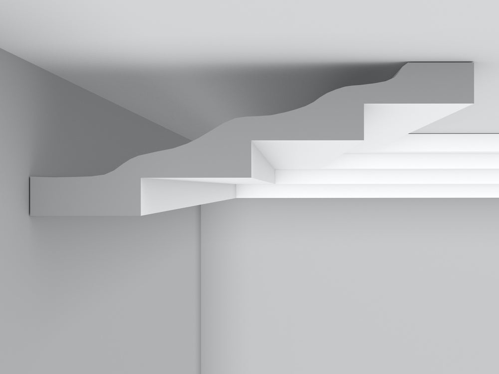 Cornice London Store Cornice CL-A06 large Art-Deco plaster cornice image 2