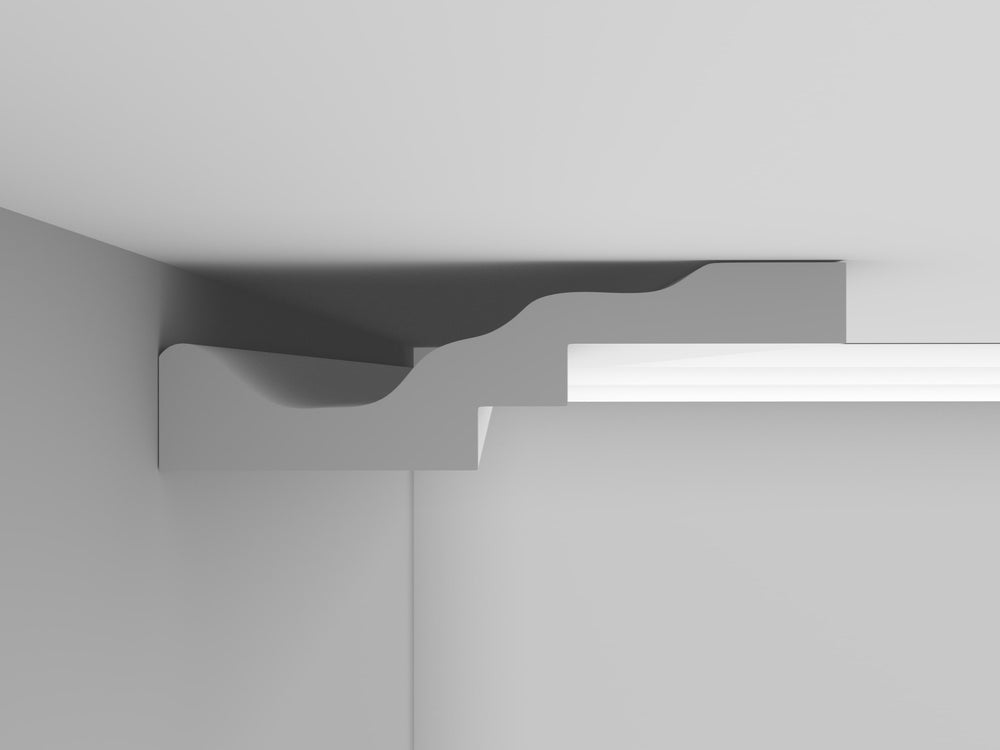 Cornice London Store Cornice CL-A01 medium Art-Deco plaster cornice image 2