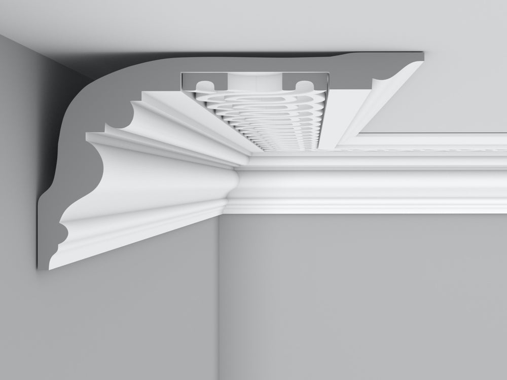 Cornice London Store Cornice CL-CC12 Medium Guilloche enriched  plaster cornice image 2