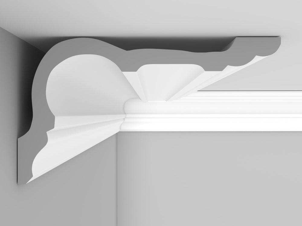 CL-V22 Medium Victorian Cornice. Projection: 180mm. Height: 105mm.