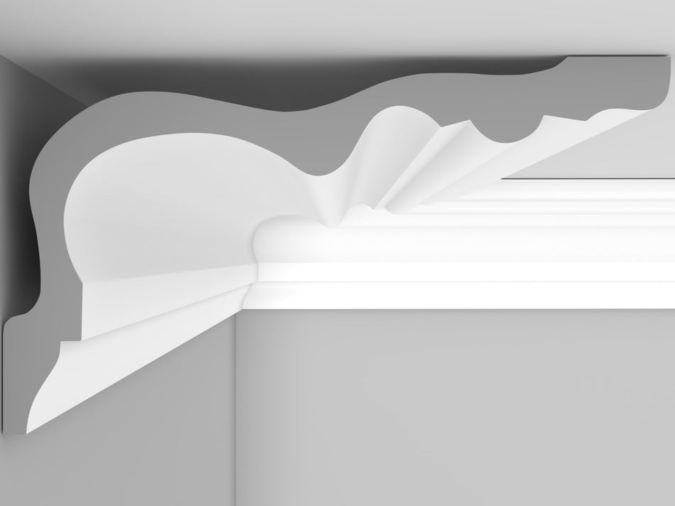 CL-VE26 Large Victorian/Edwardian Cornice. Projection: 260mm. Height: 146mm.