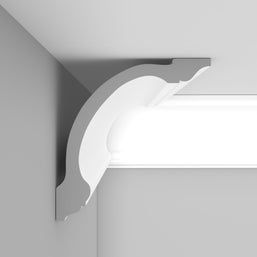 CL-E11 Large Edwardian Cornice. Projection: 210mm. Height: 210mm.