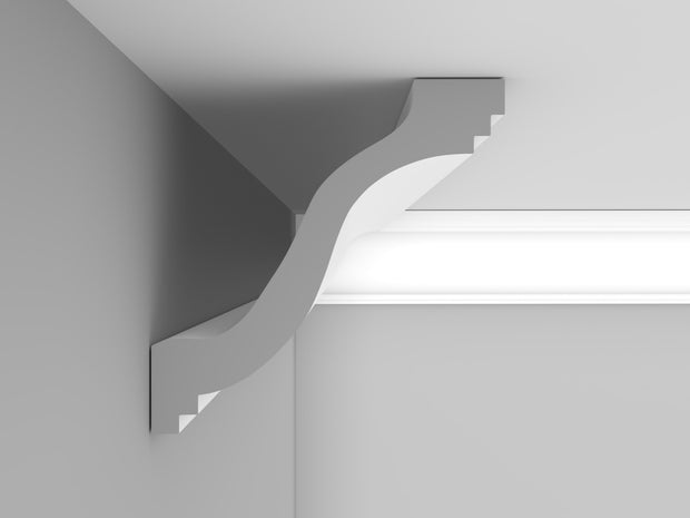 CL-V12 Small Victorian Cornice. Projection: 110mm. Height: 110mm.