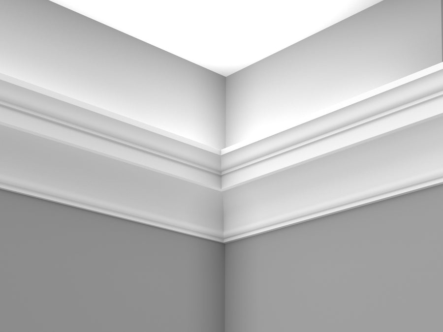 Cornice London Store Cornice CL- LR03 medium Regency plaster LED lighting cornice image 2