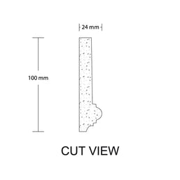 CL-P05 Medium Panel Moulding. Width: 100mm. Height: 24mm.
