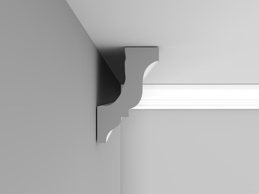 CL-R05 Small Regency Cornice. Projection: 53mm. Height: 80mm.