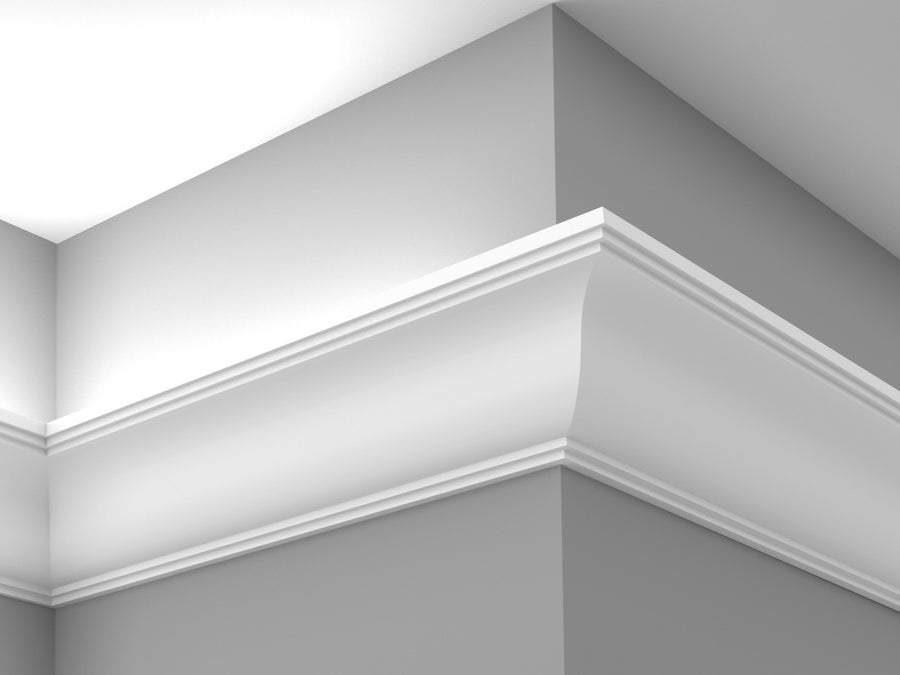 Cornice London Store Cornice CL- LV12 small Victorian plaster LED lighting cornice image 2
