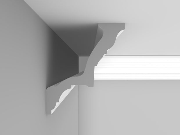 CL-G01 Small Georgian Cornice. Projection: 93mm. Height: 110mm.