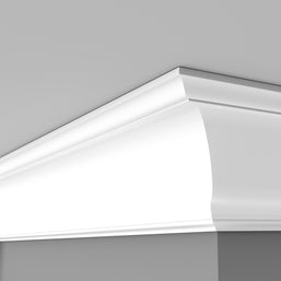 CL-E11 Large Edwardian Cornice. Projection: 210mm. Height: 210mm.