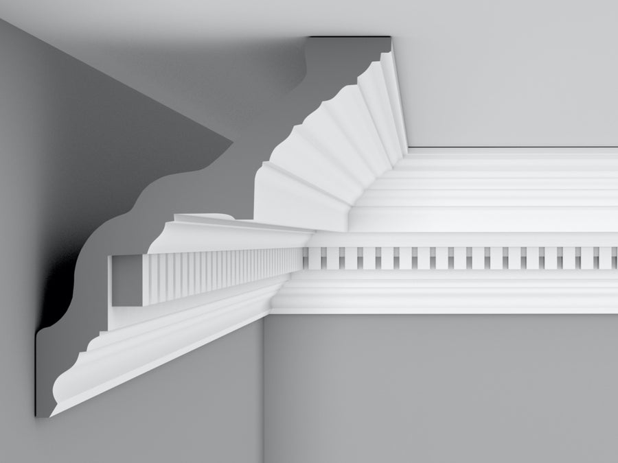 Cornice London Store Cornice CL-E14 large Dentil Block Edwardian plaster cornice image 2 Cornice Store Plaster CornicThe Cornice Store Plaster Cornice Collection, all period style of Cornice Classic Cornice, Edwardian Cornice, Regency Cornice, Victorian Cornice, Art Deco Cornice.