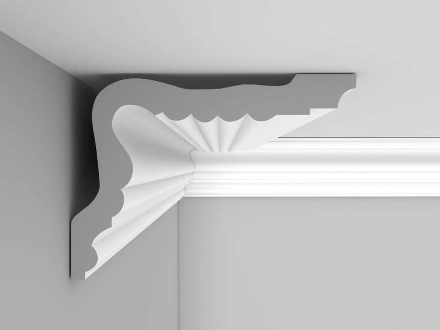 Cornice London Store Cornice CL-E09 medium Edwardian plaster cornice image 2