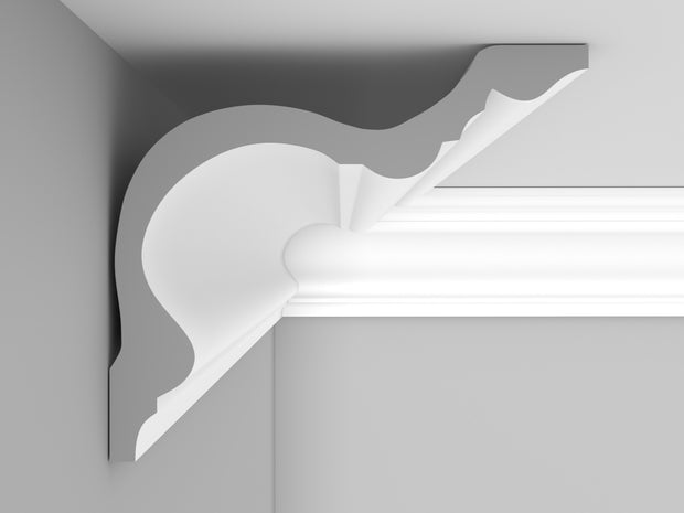 CL-VR14 Large Victorian/Regency Cornice. Projection: 200mm. Height: 115mm.