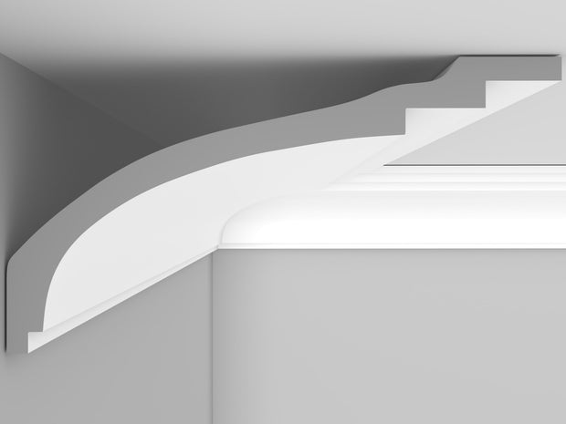 CL-A09 Large Art Deco Cornice. Projection: 255mm. Height: 120mm.
