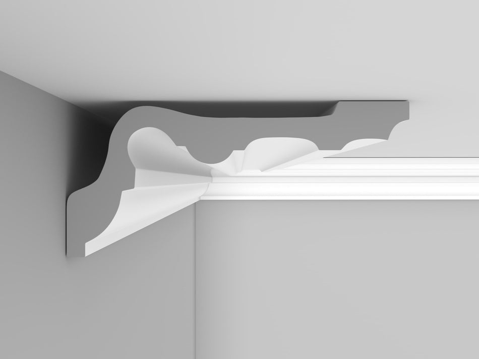 CL-E24 Medium/ Edwardian Cornice. Projection: 190mm. Height: 90mm.