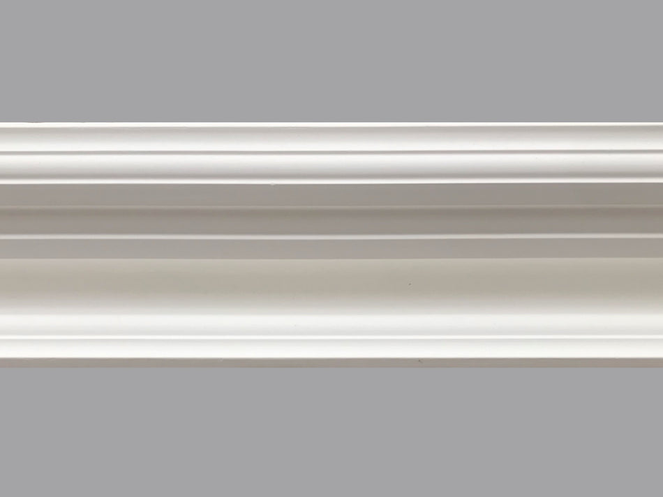 CL-VR29 Small Victorian/Regency Cornice. Projection: 115mm. Height: 80mm.
