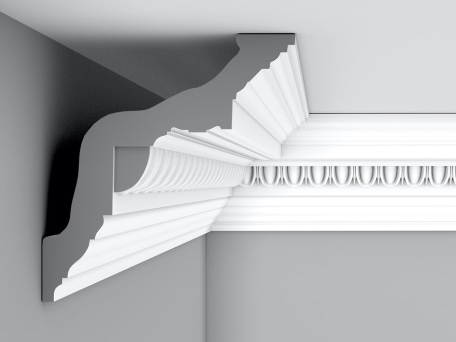 Cornice London Store Cornice CL-E13 large Egg and Dart Edwardian Plaster Cornice image 2. he Cornice Store Plaster Cornice Collection, all period style of Cornice Classic Cornice, Edwardian Cornice, Regency Cornice, Victorian Cornice, Art Deco Cornice. Handmade by Artisans using natural materials from our based London workshop. Delivery within 10-14 working days.