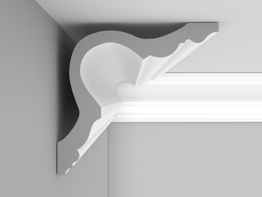 Cornice London Store Cornice CL-E07 medium Edwardian plaster cornice image 2