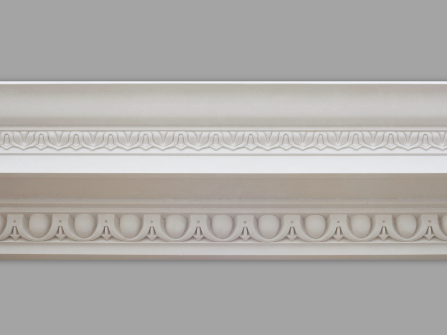 CL-CC06 Large Egg and Dart Plaster Cornice. The Cornice Store Plaster Cornice Collection. Image 1
