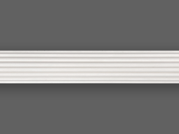 Cornice London Store Cornice CL-P06 medium Reeded plaster Panel Moulding image 1