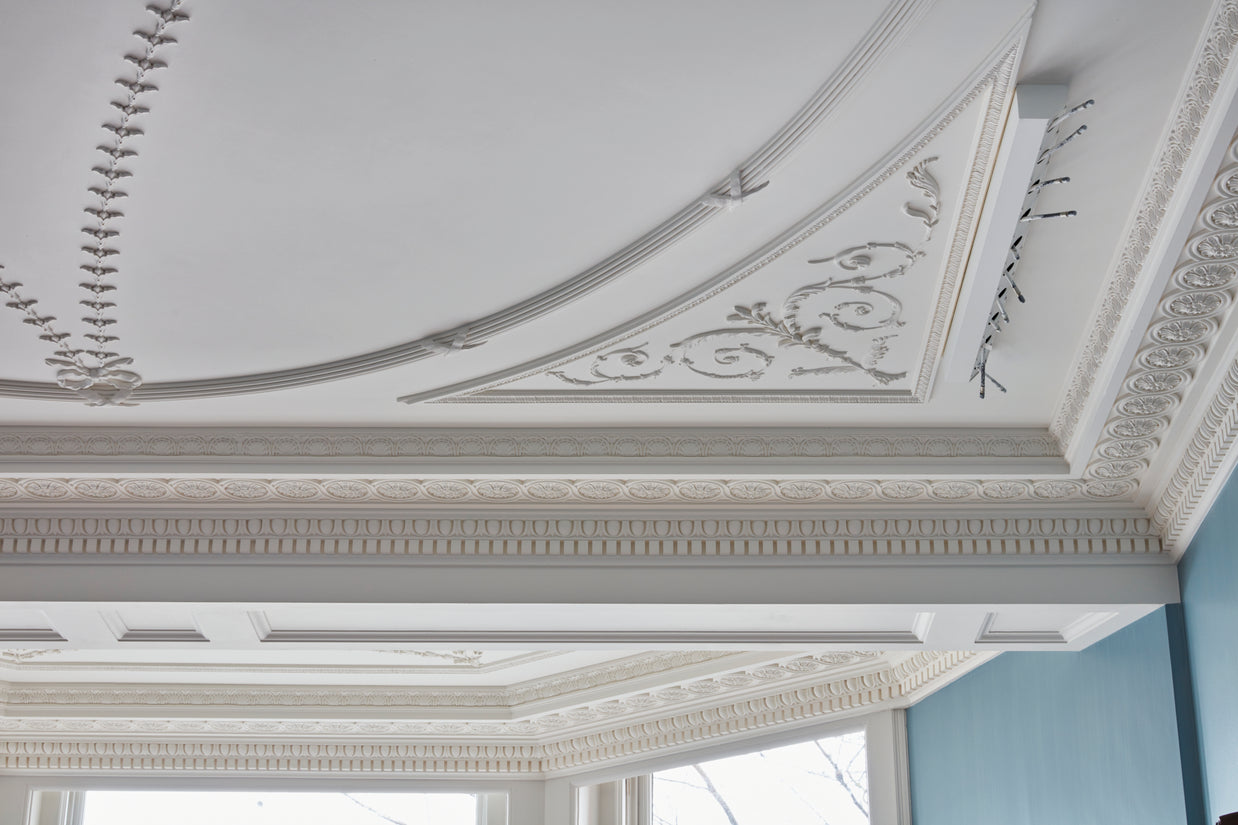 Cornice London Store Cornice CL-P06 medium Reeded plaster Panel Moulding image 12