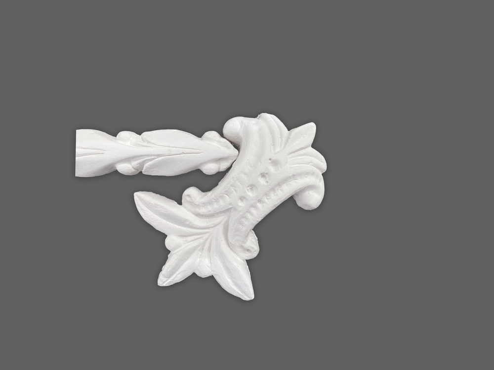 Cornice London Store Cornice CL-P08-CP2 medium Leaf and Berry enriched plaster Panel Moulding corner piece image 2