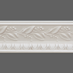 Cornice London Store Cornice CL-R08 Medium Berry & Leaf Enriched Regency plaster cornice image 2