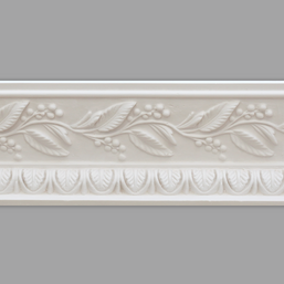 Cornice London Store Cornice CL-R08 Medium Berry & Leaf Enriched Regency plaster cornice image 1