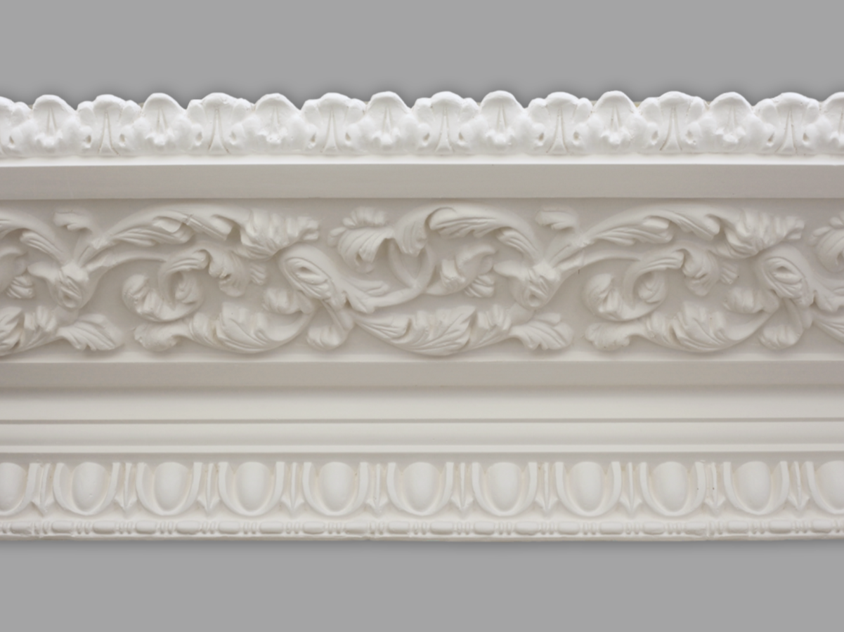 Cornice London Store Cornice CL-V09 Large Floral enriched Victorian plaster cornice image 1