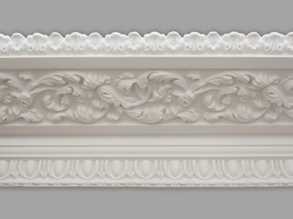 Cornice London Store Cornice CL-V09 Large Floral enriched Victorian plaster cornice image 1