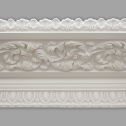 Cornice London Store Cornice CL-V09 Large Floral enriched Victorian plaster cornice image 1