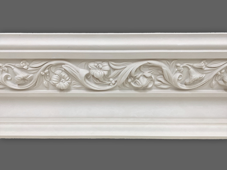Cornice London Store Cornice CL-VE20 Large Floral Lilly Enriched Victorian Edwardian plaster cornice image 9