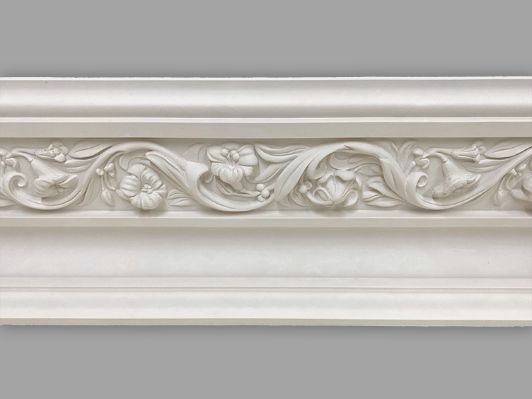 Cornice London Store Cornice CL-VE20 Large Floral Lilly Enriched Victorian Edwardian plaster cornice image 1