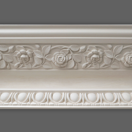Cornice London Store Cornice CL-V10 Large Floral Rose enriched Victorian plaster cornice image 8