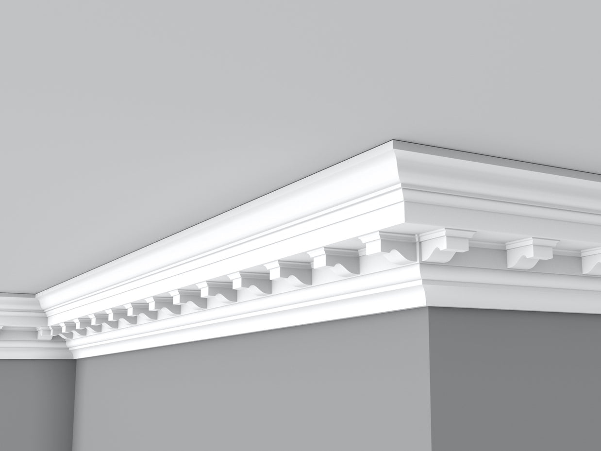 Cornice London Store Cornice CL-CC02 Large Modillion Block Plaster Cornice image 4. The Cornice Store Plaster Cornice Collection