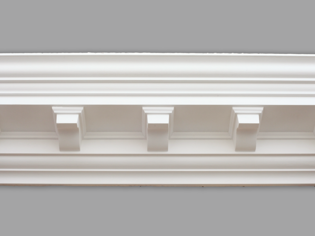 CL-CC03 Large Modillion Block Plaster Cornice. The Cornice London Store Plaster Cornice Collection. Room image 8