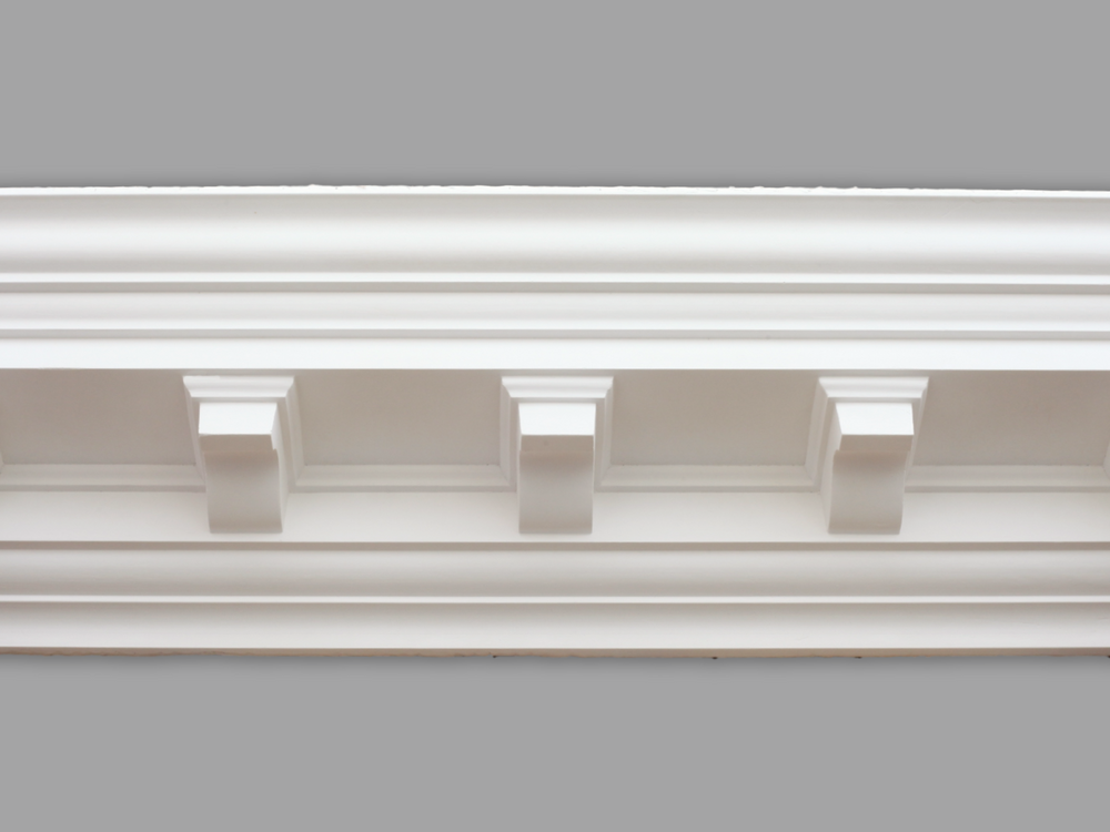 CL-CC03 Large Modillion Block Plaster Cornice. The Cornice London Store Plaster Cornice Collection. Room image 8