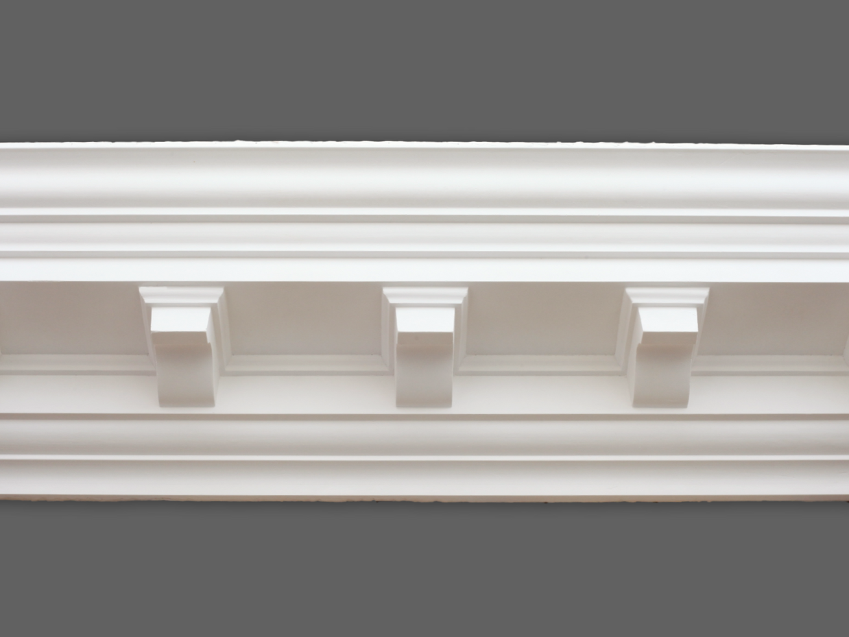 CL-CC03 Large Modillion Block Plaster Cornice. The Cornice London Store Plaster Cornice Collection. Room image 9