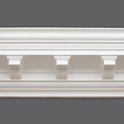 CL-CC03 Large Modillion Block Plaster Cornice. The Cornice London Store Plaster Cornice Collection. Room image 9