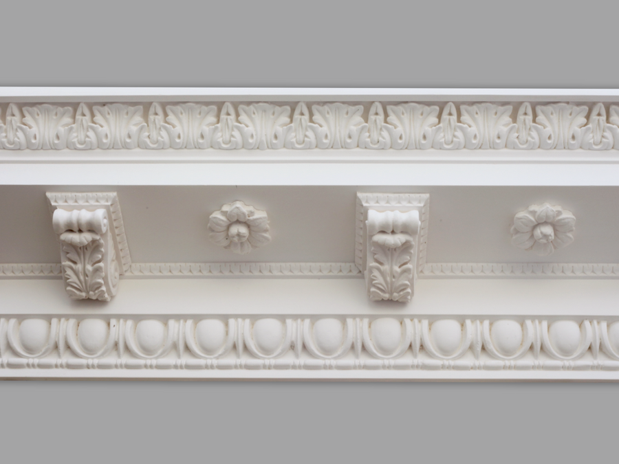 Cornice CL-CC05 Large Modillion Block and Patera detailed Plaster Cornice. image 2. The Cornice Store Plaster Cornice Collection image 2