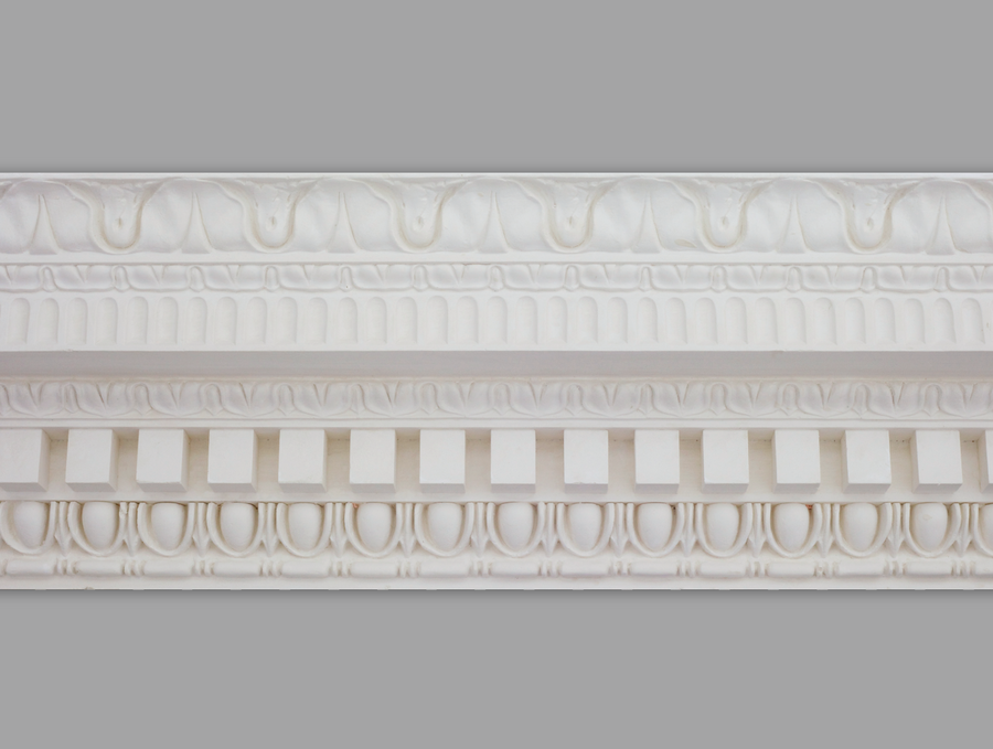 Cornice CL-CC10 large Dentil block with Egg & Dart  Plaster Cornice image 1. The Cornice Store  London based supplier of Plaster Cornice & Ceiling Roses, handmade by Artisans using natural materials. Delivery within 10-14 working days. 
