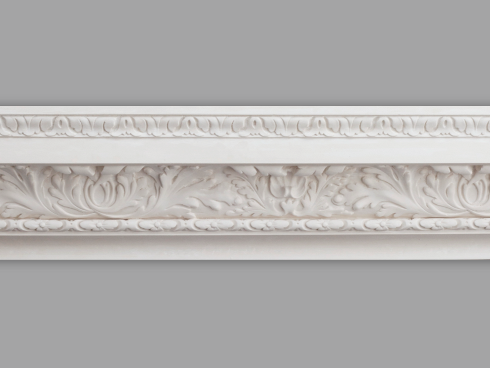 Cornice London Store Cornice CL-CC11 Medium Leaf enriched Plaster Cornice image 1.  The Cornice Store Plaster Cornice Collection