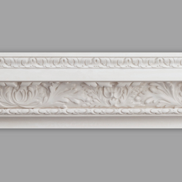 Cornice London Store Cornice CL-CC11 Medium Leaf enriched Plaster Cornice image 1.  The Cornice Store Plaster Cornice Collection