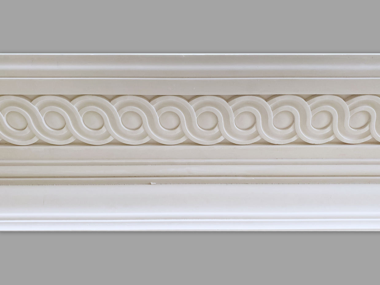 Cornice London Store Cornice CL-CC12 Medium Guilloche enriched  plaster cornice image 1 The Cornice Store London based supplier of Plaster Cornice & Ceiling Roses
