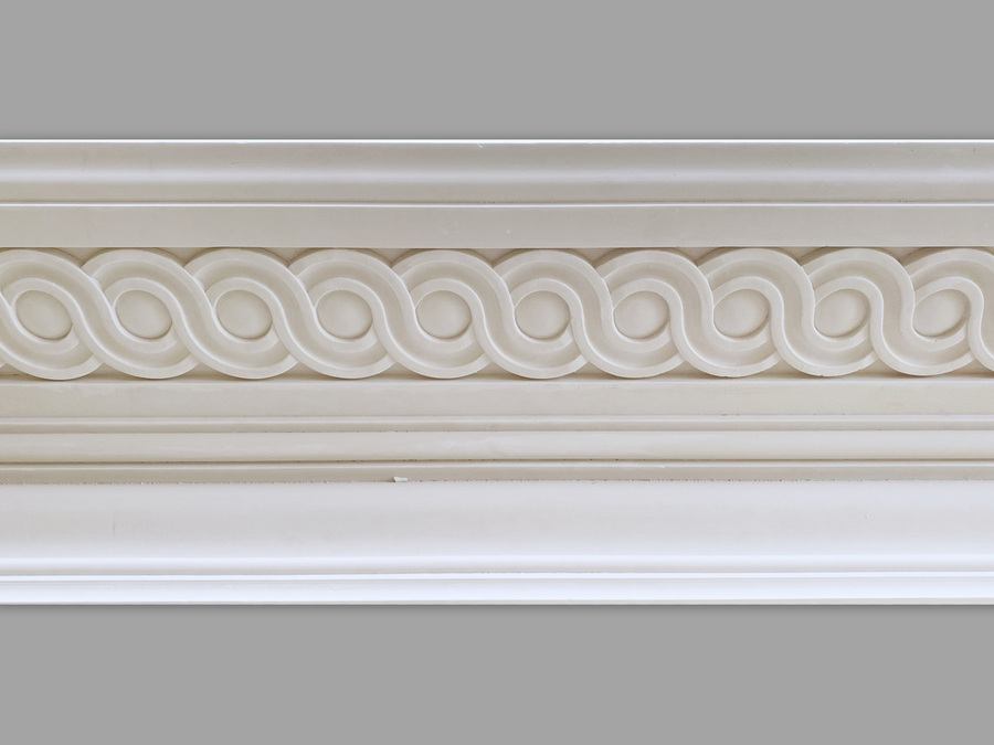 Cornice London Store Cornice CL-CC12 Medium Guilloche enriched  plaster cornice image 1 The Cornice Store London based supplier of Plaster Cornice & Ceiling Roses