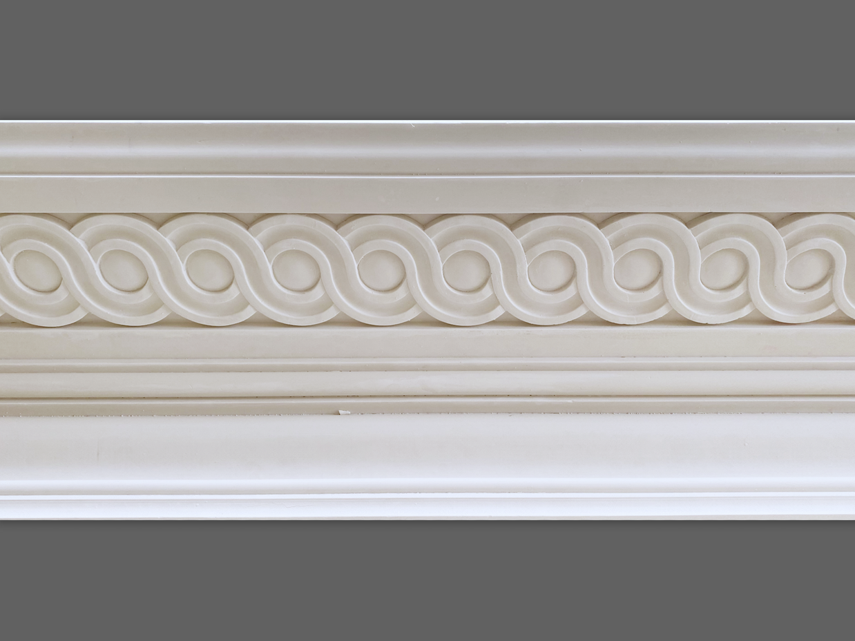 Cornice London Store Cornice CL-CC12 Medium Guilloche enriched  plaster cornice image 3