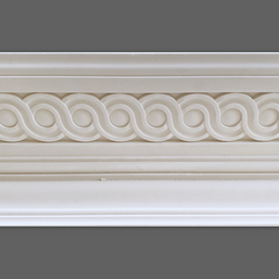 Cornice London Store Cornice CL-CC12 Medium Guilloche enriched  plaster cornice image 3