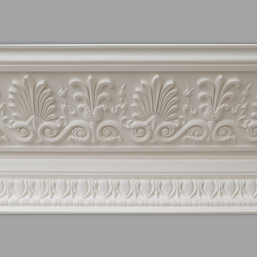 Cornice CL-GCC20 Large Floral Detail Regency Classic Plaster Cornice image 1. The Cornice Store London based supplier of Plaster Cornice & Ceiling Roses
