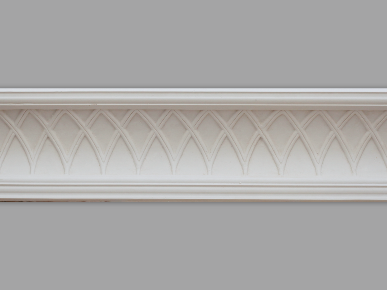 Cornice London Store Cornice CL-R07 Medium weave design Enriched Regency plaster cornice image 1